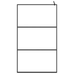 vidaXL Paravan de duș walk-in negru 115x195 cm sticlă ESG transparentă vidaXL Paravan de duș walk-in negru 115x195 cm sticlă ESG transparentă
