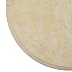 vidaXL Blat de masă, crem, Ø40x2,5 cm, marmură
