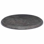 vidaXL Blat de masă, negru, Ø40x2,5 cm, marmură