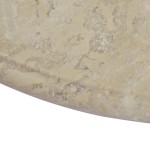vidaXL Blat de masă, crem, Ø60x2,5 cm, marmură
