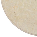 vidaXL Blat de masă, crem, Ø60x2,5 cm, marmură