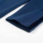 Pantaloni pentru copii cu ornamente negre, bleumarin, 104
