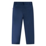 Pantaloni pentru copii cu ornamente negre, bleumarin, 116