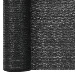 vidaXL Plasă protecție intimitate, negru, 1,2x10 m, HDPE, 75 g/m²