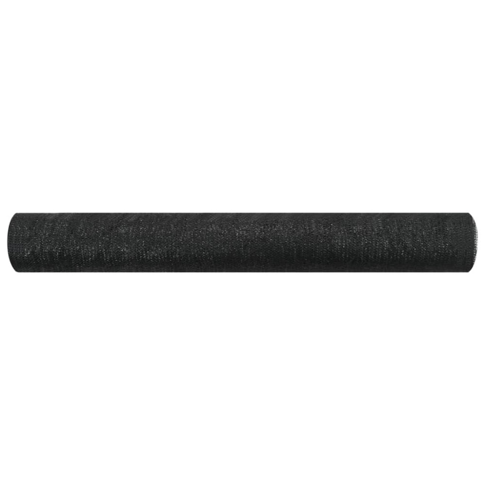 vidaXL Plasă protecție intimitate, negru, 2x25 m, HDPE, 75 g/m²