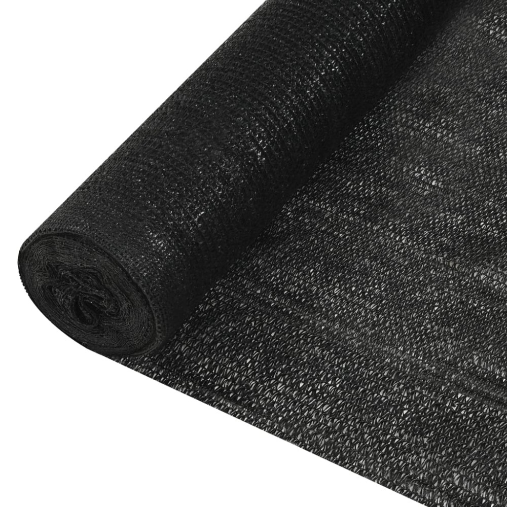 vidaXL Plasă protecție intimitate, negru, 1,8x10 m, HDPE, 150 g/m²