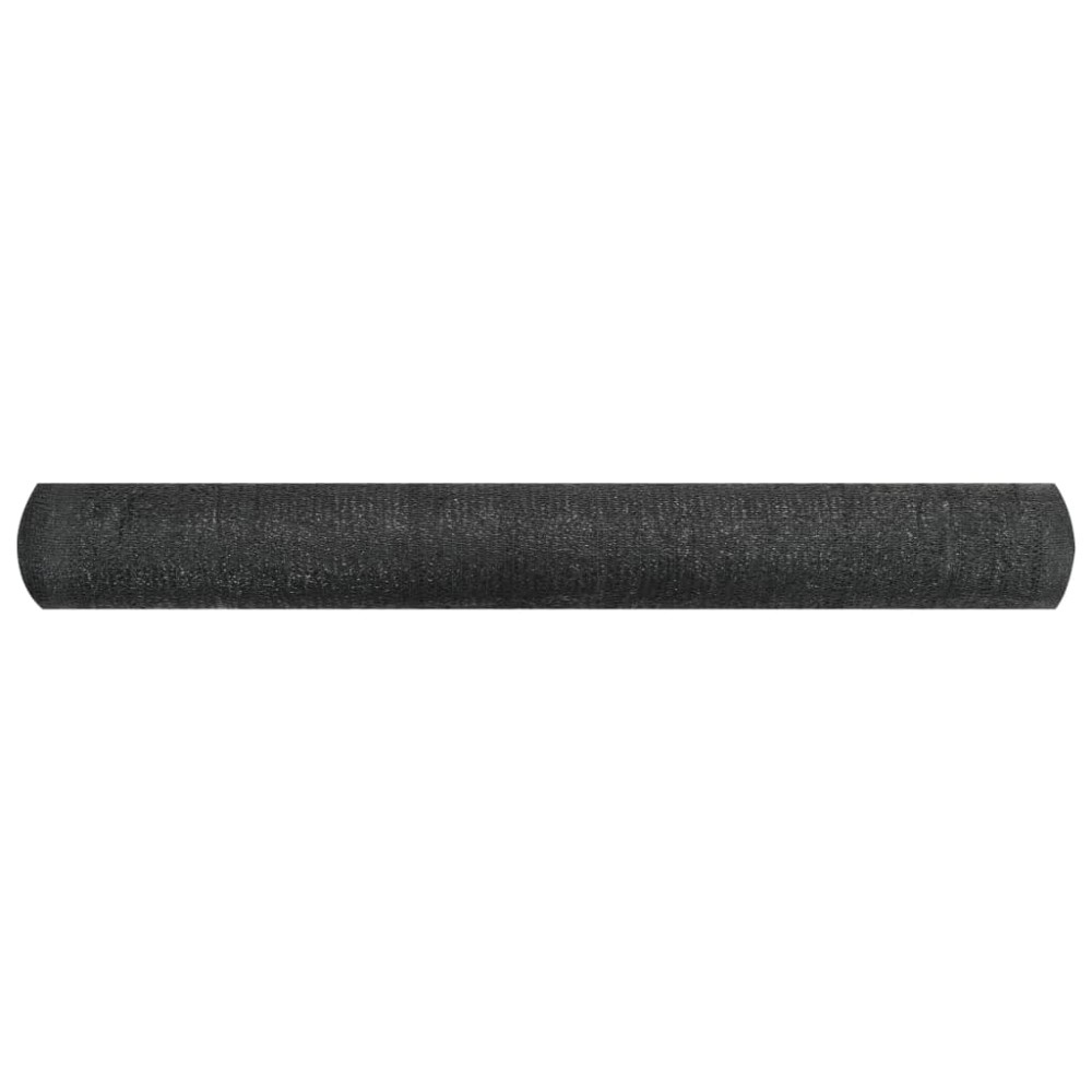 vidaXL Plasă protecție intimitate, negru, 1x25 m, HDPE, 195 g/m²