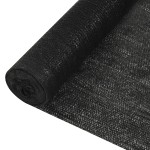 vidaXL Plasă protecție intimitate, negru, 1,5x50 m, HDPE, 195 g/m² vidaXL Plasă protecție intimitate, negru, 1,5x50 m, HDPE, 195 g/m²