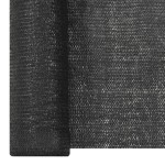 vidaXL Plasă protecție intimitate, negru, 2x50 m, HDPE, 195 g/m² vidaXL Plasă protecție intimitate, negru, 2x50 m, HDPE, 195 g/m²