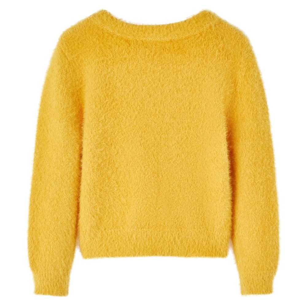 Pulover pentru copii tricotat, ocru, 116