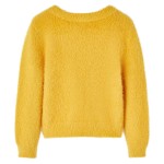 Pulover tricotat pentru copii, ocru, 128