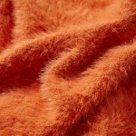 Pulover tricotat pentru copii, portocaliu ars, 140