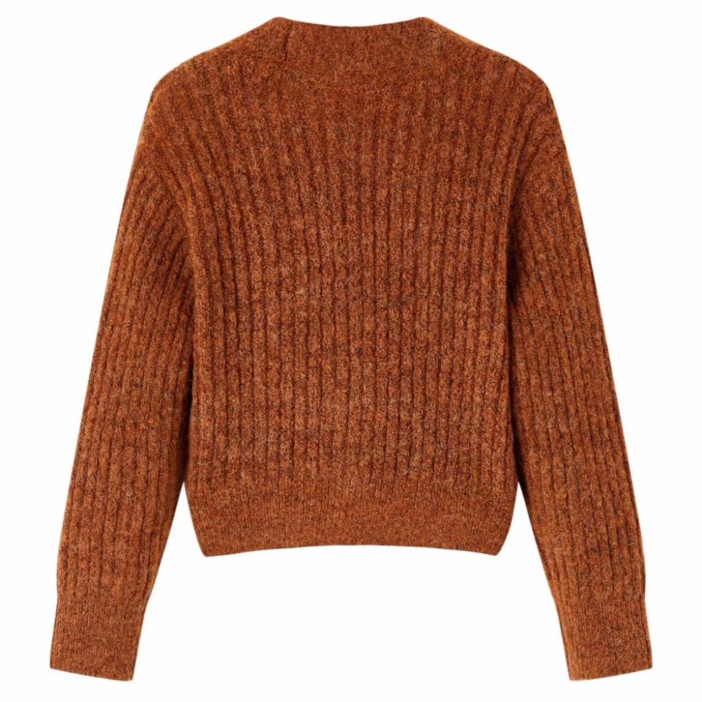 Cardigan tricotat pentru copii, coniac, 92