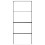 vidaXL Ușă glisantă, negru, 90x205 cm, aluminiu și sticlă ESG