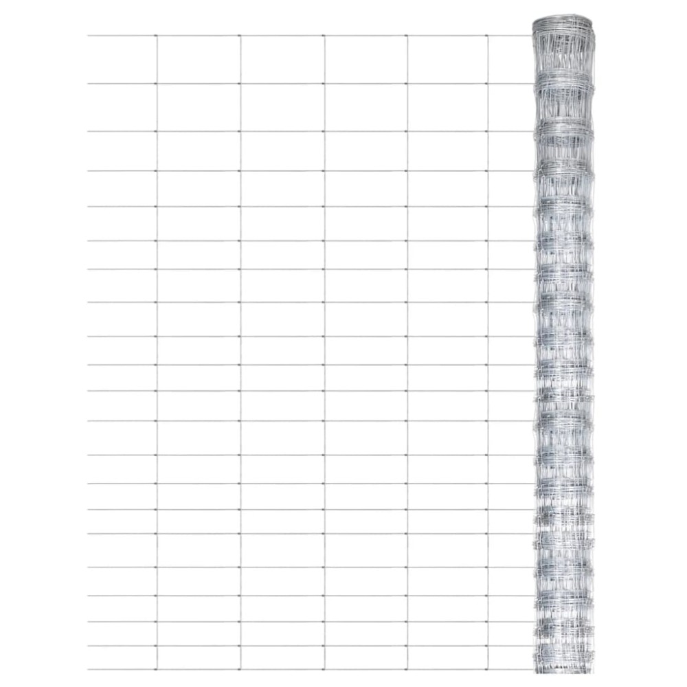 vidaXL Gard de grădină, argintiu, 50x1,25 m, oțel galvanizat