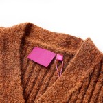Cardigan tricotat pentru copii, coniac, 140