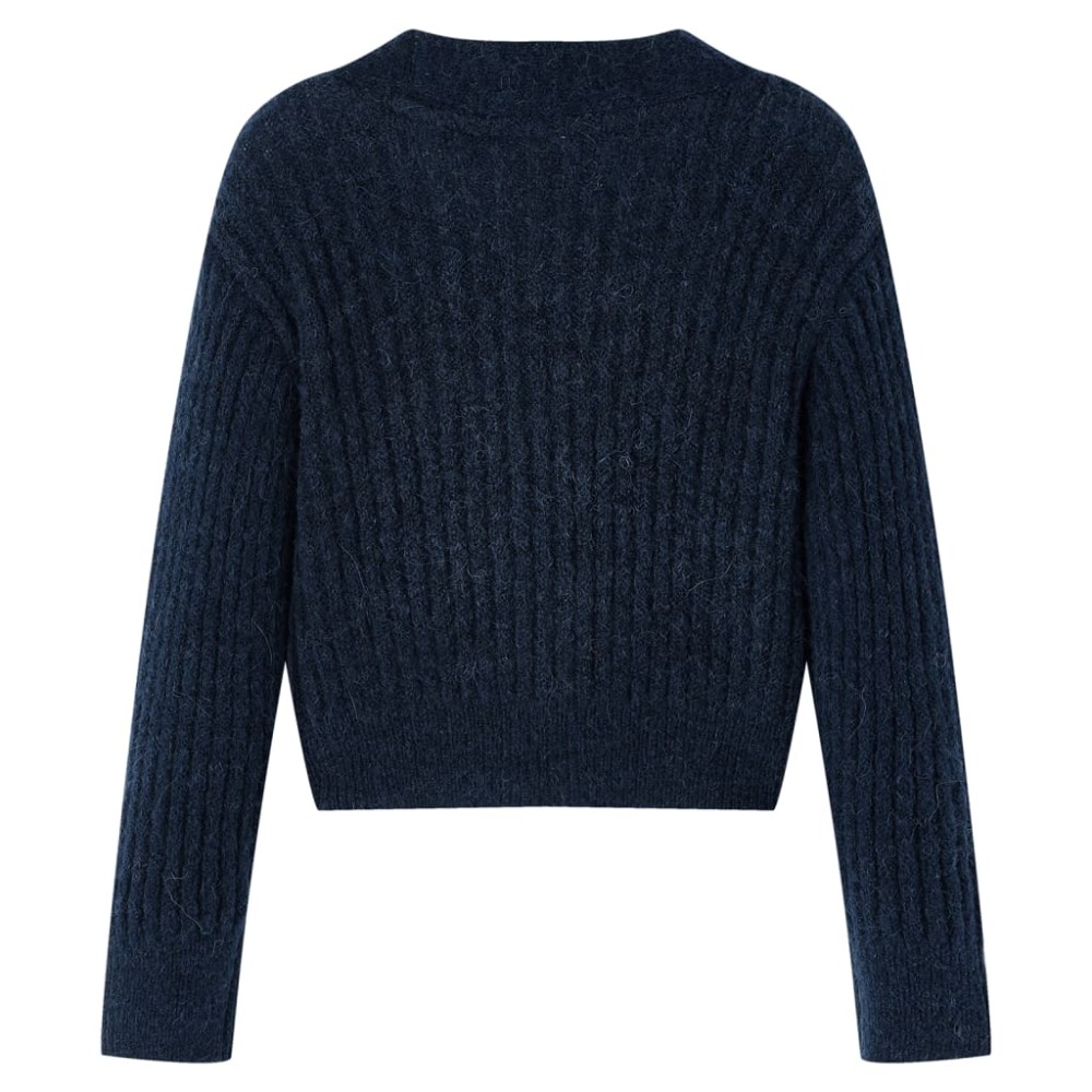 Cardigan pentru copii tricotat, bleumarin, 92