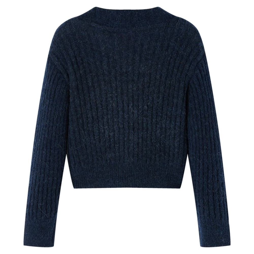 Cardigan tricotat pentru copii, bleumarin, 128