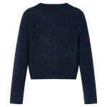 Cardigan tricotat pentru copii, bleumarin, 140
