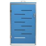 vidaXL Magazie pentru pubelă unică, 69x77,5x112,5 cm, oțel inoxidabil vidaXL Magazie pentru pubelă unică, 69x77,5x112,5 cm, oțel inoxidabil