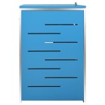 vidaXL Magazie pentru patru pubele 276,5x77,5x112,5 cm oțel inoxidabil vidaXL Magazie pentru patru pubele 276,5x77,5x112,5 cm oțel inoxidabil