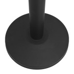 vidaXL Stâlpi cu bandă, barieră aeroport, 4 buc., negru, fier vidaXL Stâlpi cu bandă, barieră aeroport, 4 buc., negru, fier