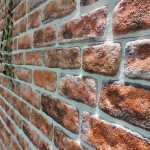 vidaXL Panouri de perete 3D, model cărămidă, maro închis, 10 buc., EPS