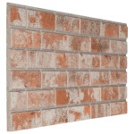 vidaXL Panouri de perete 3D, model cărămidă, roșu, 10 buc., EPS vidaXL Panouri de perete 3D, model cărămidă, roșu, 10 buc., EPS