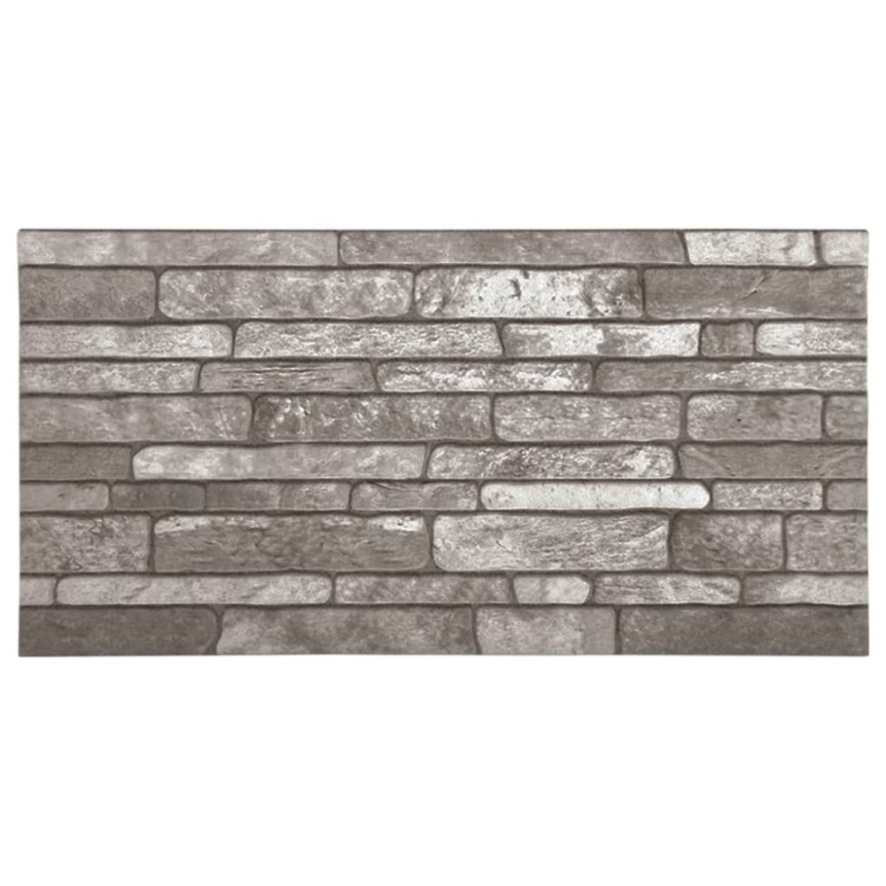 vidaXL Panouri de perete 3D, model cărămidă, gri închis, 10 buc., EPS