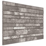 vidaXL Panouri de perete 3D, model cărămidă, gri închis, 10 buc., EPS vidaXL Panouri de perete 3D, model cărămidă, gri închis, 10 buc., EPS