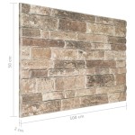 vidaXL Panouri de perete 3D, model cărămidă, multicolor, 10 buc., EPS vidaXL Panouri de perete 3D, model cărămidă, multicolor, 10 buc., EPS
