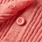 Cardigan pentru copii tricotat, roz mediu, 116