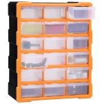 vidaXL Organizator cu 18 sertare medii, 38x16x47 cm