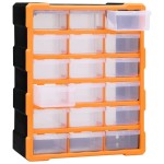 vidaXL Organizator cu 18 sertare medii, 38x16x47 cm