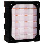 vidaXL Organizator cu 18 sertare medii, 38x16x47 cm