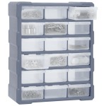 vidaXL Organizator cu 18 sertare medii, 38x16x47 cm vidaXL Organizator cu 18 sertare medii, 38x16x47 cm