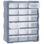 vidaXL Organizator cu 18 sertare medii, 38x16x47 cm vidaXL Organizator cu 18 sertare medii, 38x16x47 cm
