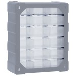 vidaXL Organizator cu 18 sertare medii, 38x16x47 cm vidaXL Organizator cu 18 sertare medii, 38x16x47 cm