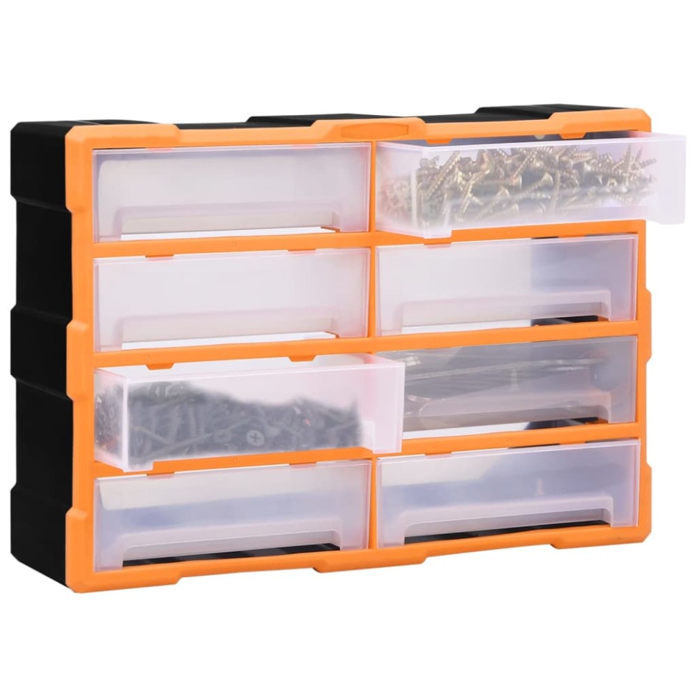 vidaXL Organizator cu 8 sertare mari, 52x16x37 cm