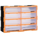 vidaXL Organizator cu 8 sertare mari, 52x16x37 cm vidaXL Organizator cu 8 sertare mari, 52x16x37 cm