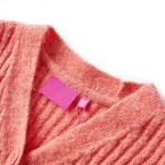 Cardigan tricotat pentru copii, roz mediu, 128