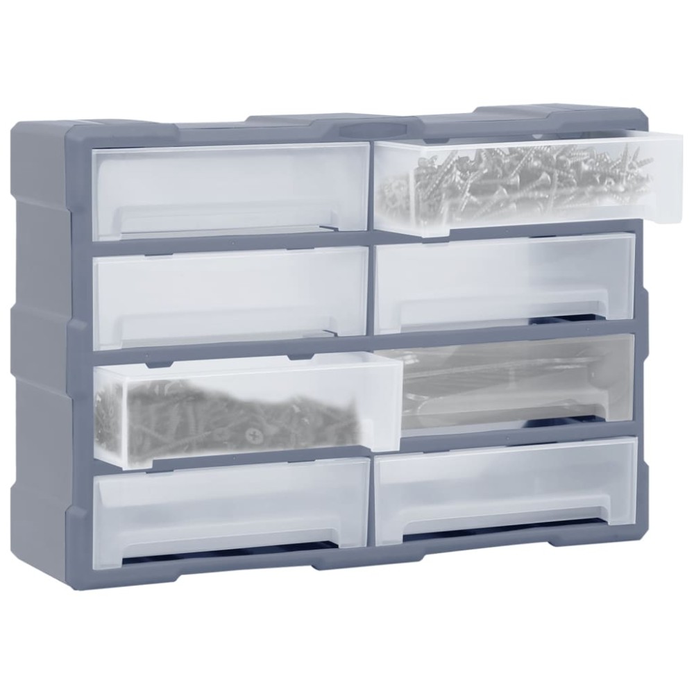 vidaXL Organizator cu 8 sertare mari, 52x16x37 cm