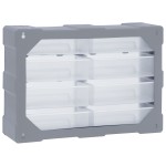 vidaXL Organizator cu 8 sertare mari, 52x16x37 cm vidaXL Organizator cu 8 sertare mari, 52x16x37 cm