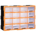 vidaXL Organizator cu 16 sertare medii, 52x16x37 cm vidaXL Organizator cu 16 sertare medii, 52x16x37 cm