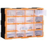 vidaXL Organizator cu 16 sertare medii, 52x16x37 cm vidaXL Organizator cu 16 sertare medii, 52x16x37 cm