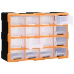 vidaXL Organizator cu 16 sertare medii, 52x16x37 cm vidaXL Organizator cu 16 sertare medii, 52x16x37 cm