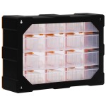 vidaXL Organizator cu 16 sertare medii, 52x16x37 cm vidaXL Organizator cu 16 sertare medii, 52x16x37 cm