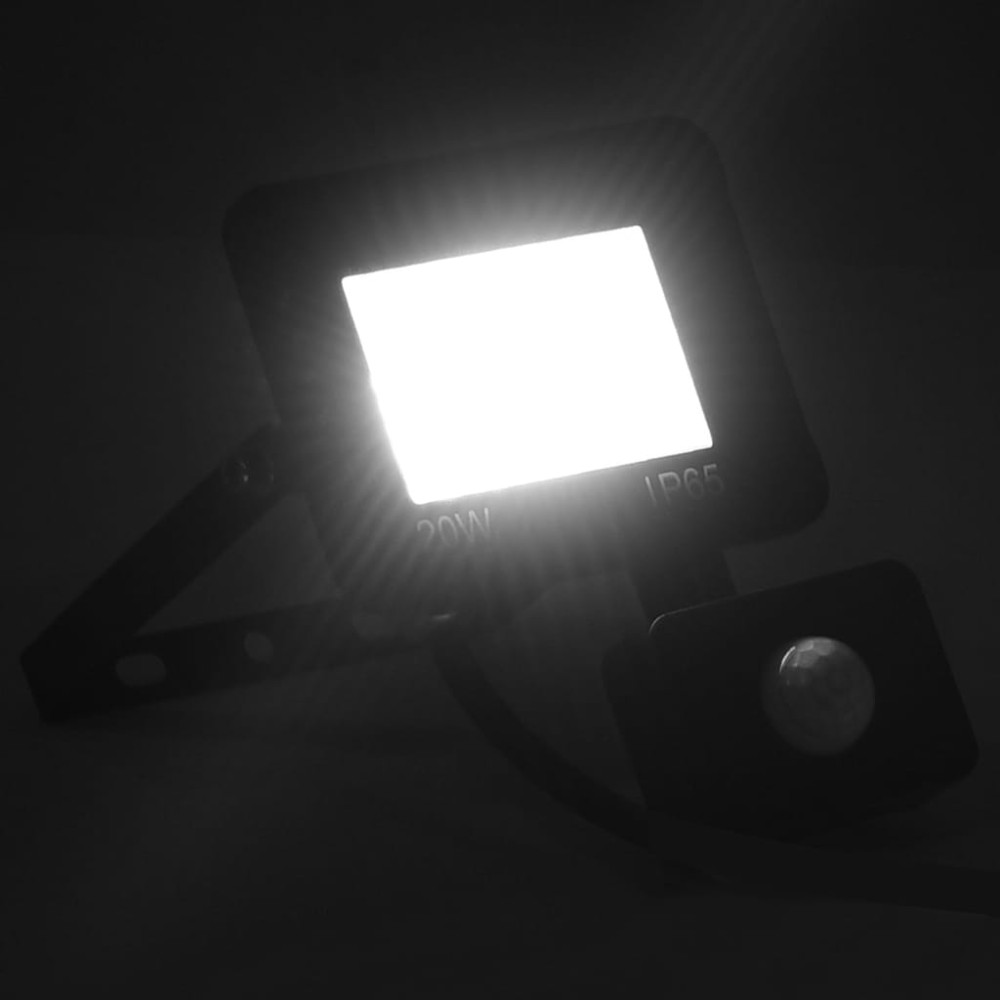 vidaXL Proiector LED cu senzor, 20 W, alb rece