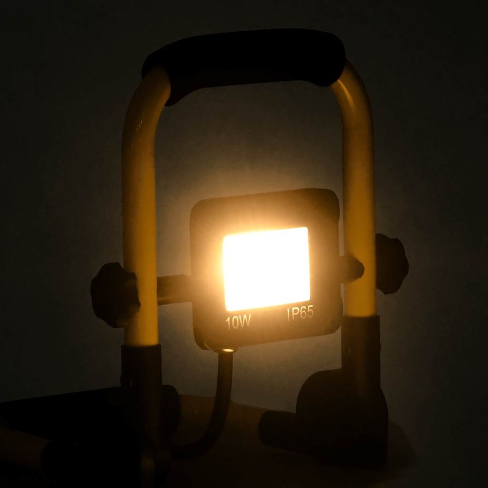 vidaXL Proiector cu LED și mâner, 10 W