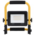 vidaXL Proiector cu LED și mâner, 30 W, alb cald vidaXL Proiector cu LED și mâner, 30 W, alb cald